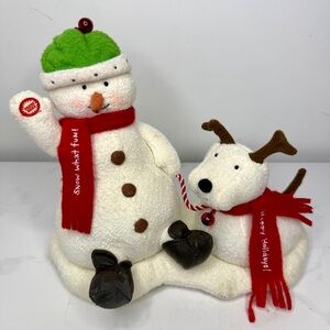 2004 Hallmark Jingle Pals Animated Snowman & Dog